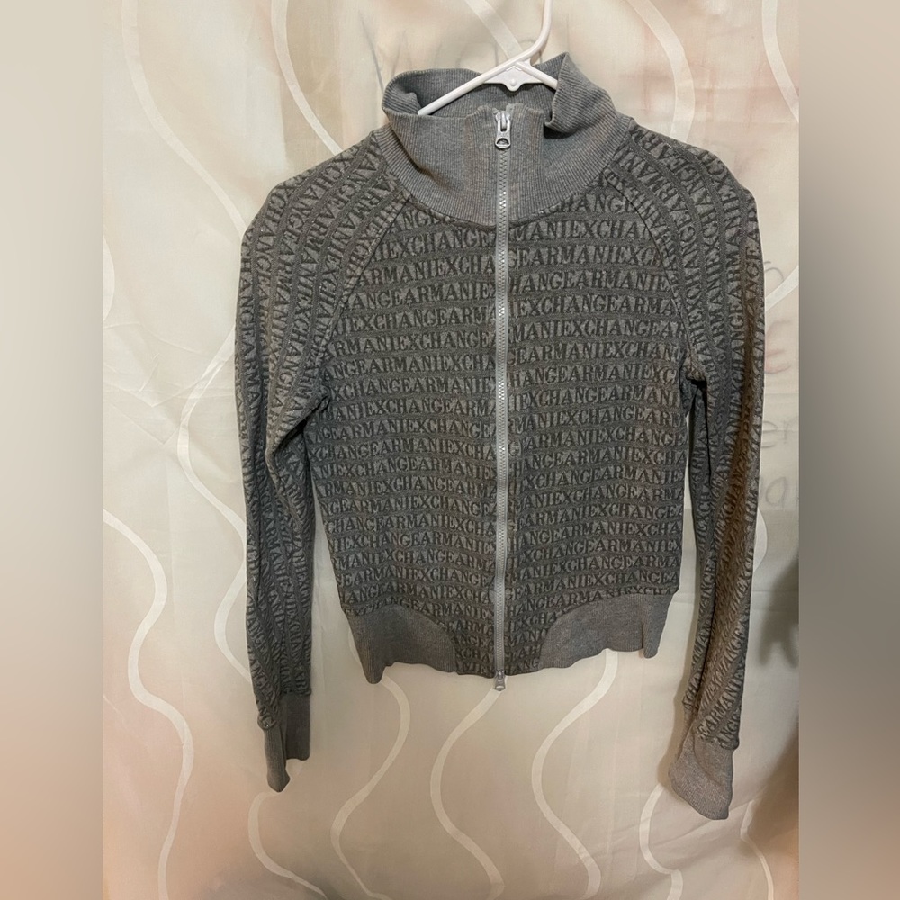 AX Armani exchange sweater color grey size M